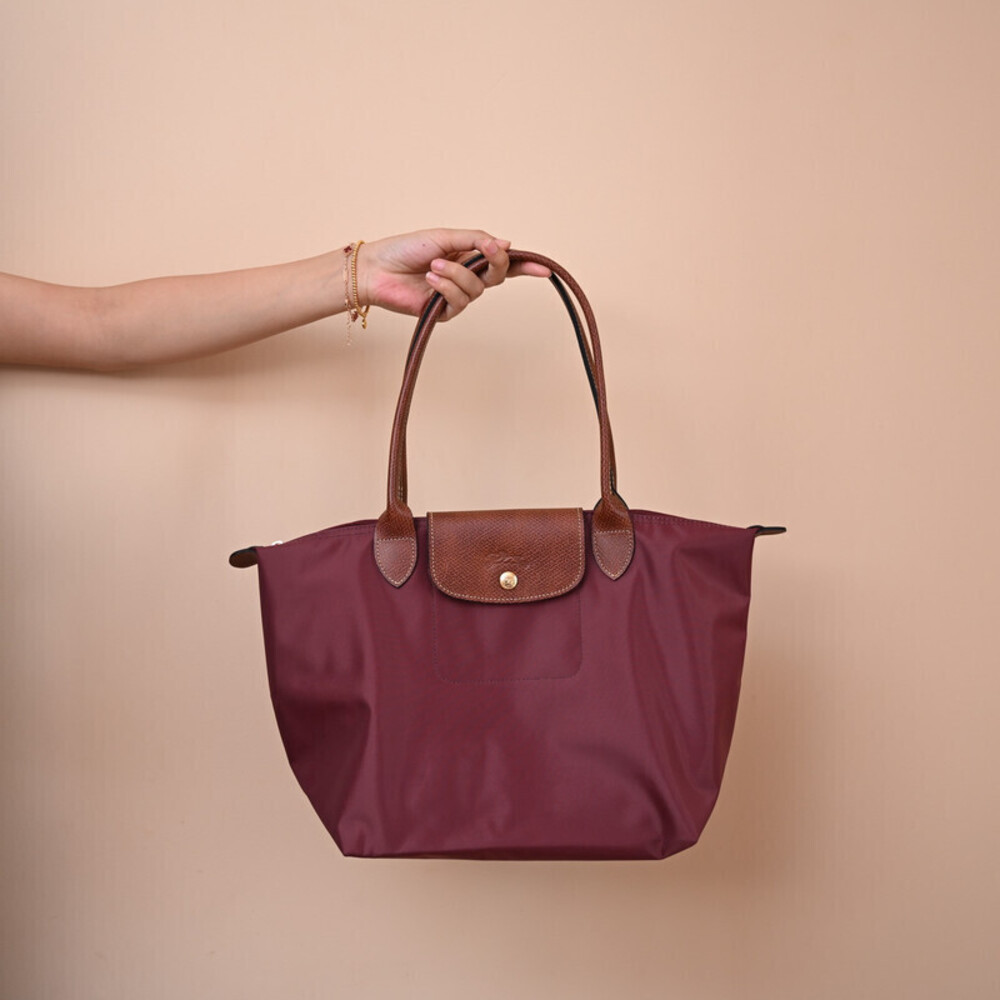 Longchamp Le Pliage Nylon Long Handle Tote Bag